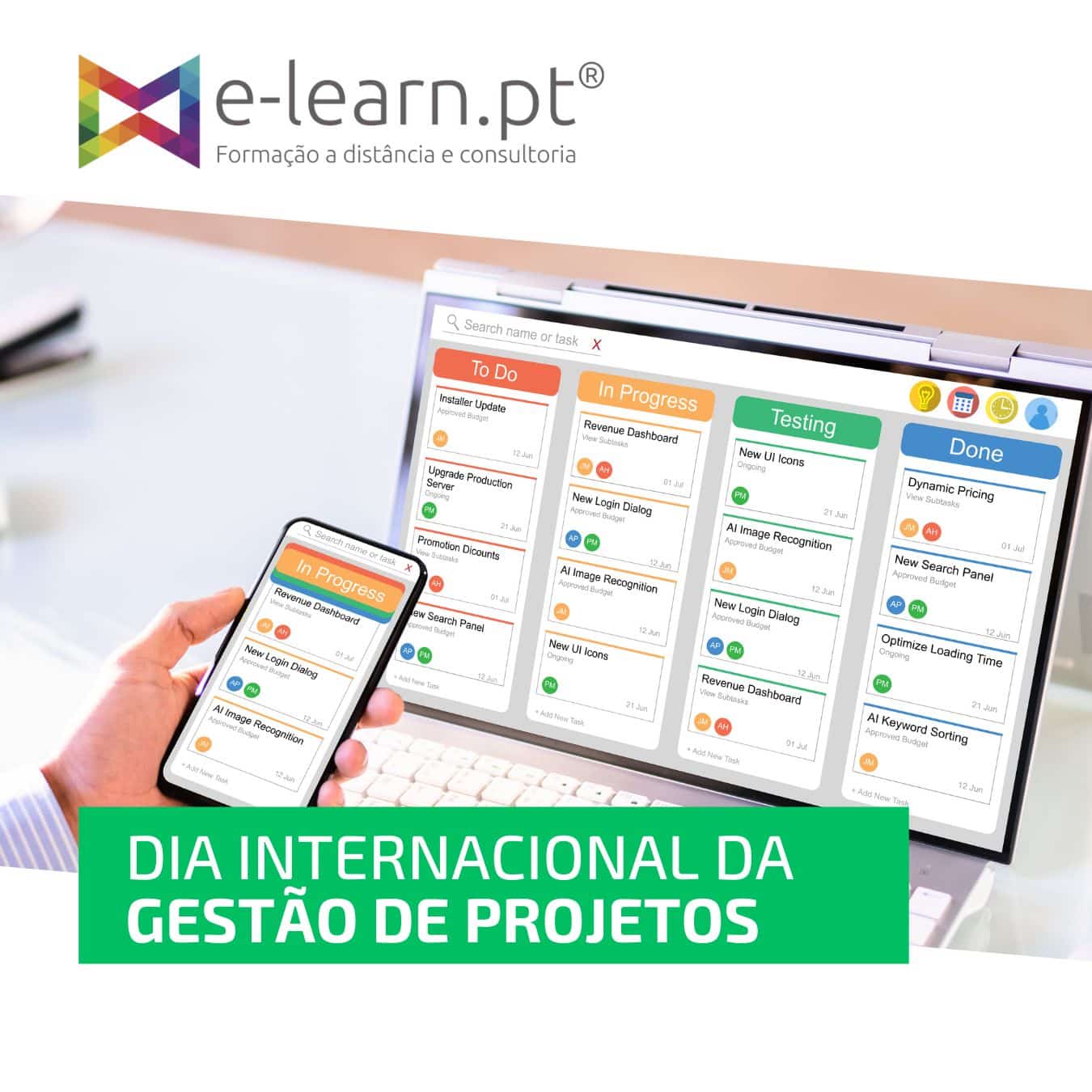 gestão de projetos formação e-learning cursos online e-learn